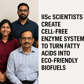 IISc Scientists Create Cell-Free Enzyme System to Turn Fatty Acids into Eco-Friendly Biofuels