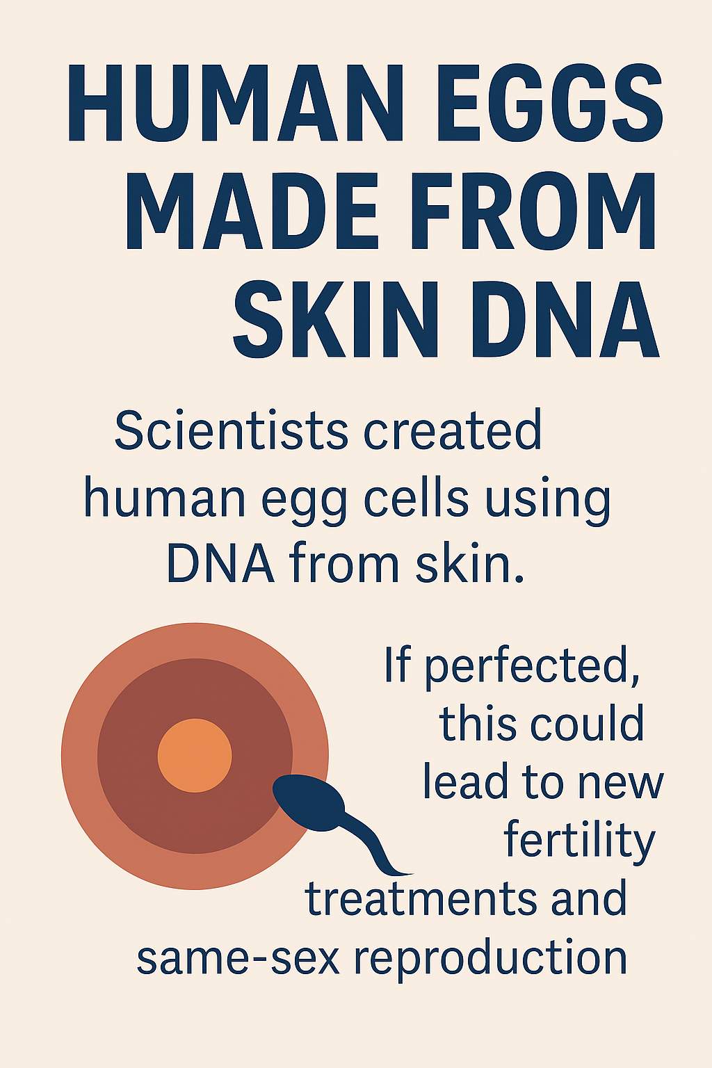 Human Eggs Made from Skin DNA: A Leap Toward the Future of Reproduction